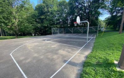 The Painting of the Court, and a Potential Parking Lot